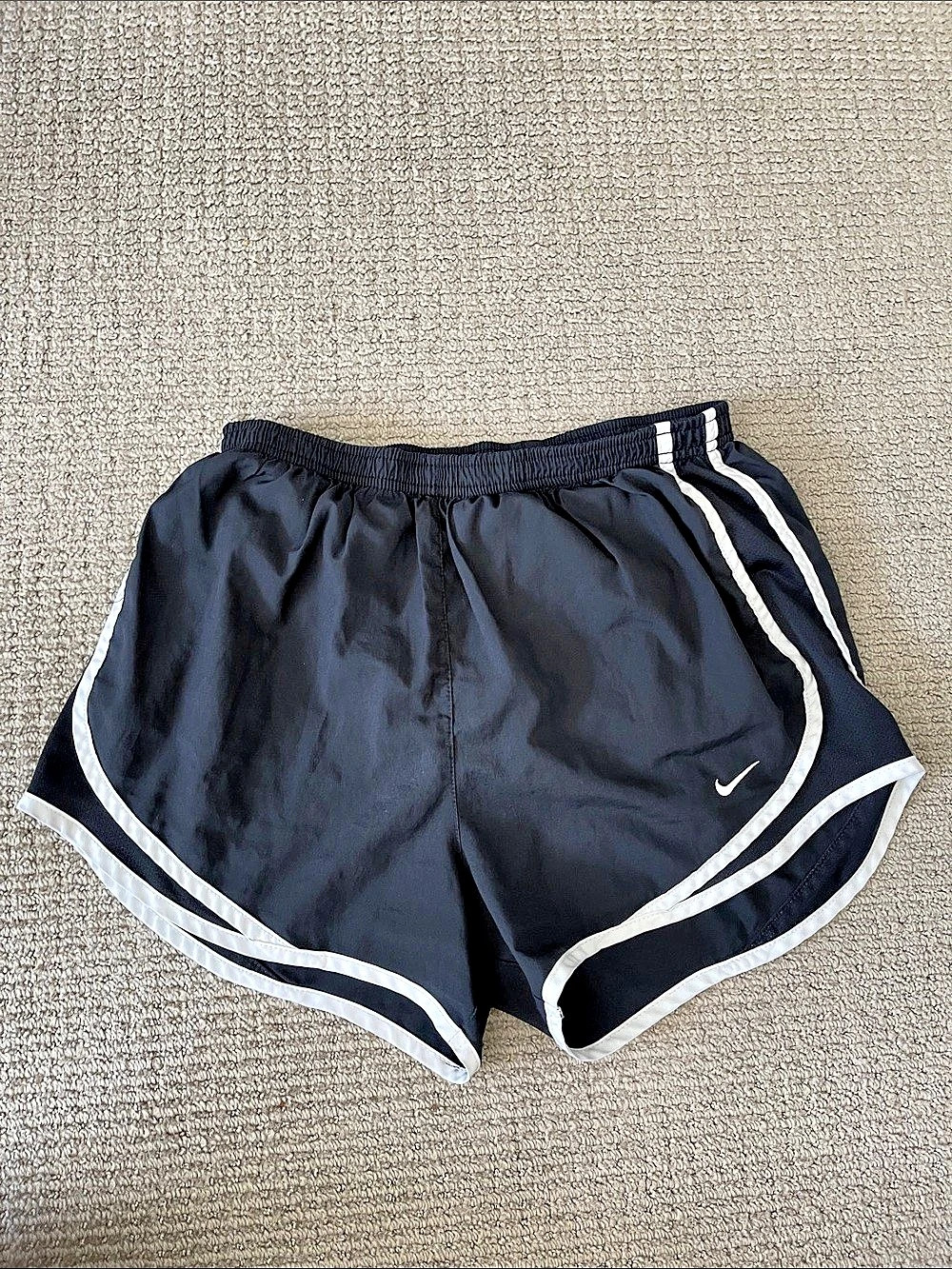 Nike Dri-FIT Athletic Shorts Black & White Small Like New